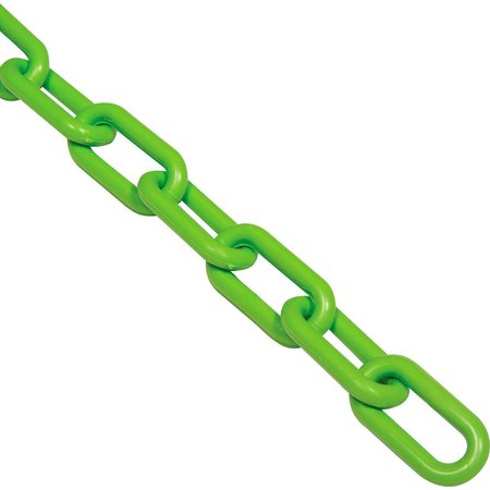 GLOBAL INDUSTRIAL Plastic Chain Barrier, 1-1/2x50'L, Safety Green 954112SG